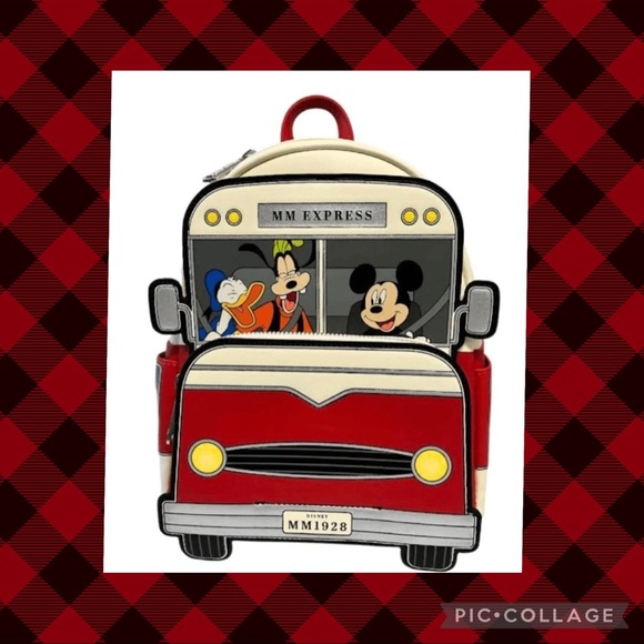 Loungefly Exclusive Disney Mickey & Friends Road Trip Mini Backpack Rare HTF